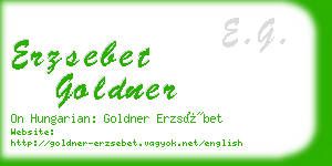 erzsebet goldner business card